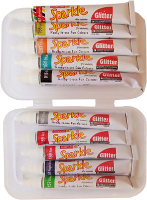 

Camlin Sparkle Tubes, Multicolored, Set of 10 different colors(Set of 10, Red)