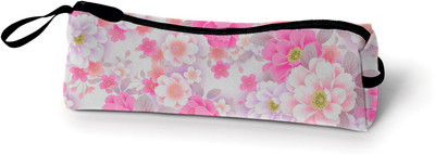 

khirki Series Multipurpose Art Canvas Pencil Box(Set of 1, Pink)