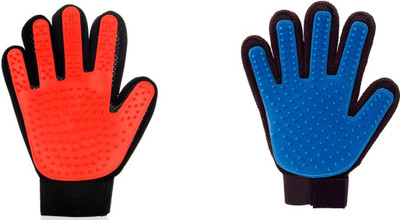 

Zenon Grooming Gloves for Cat, Dog(Red, Blue, Fits All)