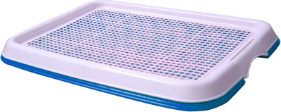 

JAINSONS PET PRODUCTS Indoor Plastic Toilet Training Puppies Dog Cat Blue Pet Litter Tray Refill