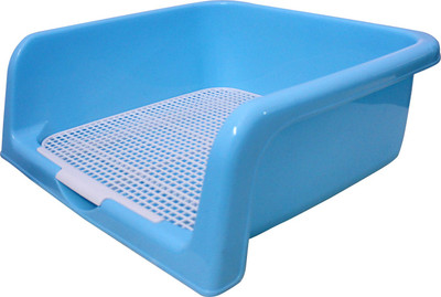 

JAINSONS PET PRODUCTS Indoor Plastic Toilet Training Box Blue Puppies Dog Cat Pet Litter Tray Refill