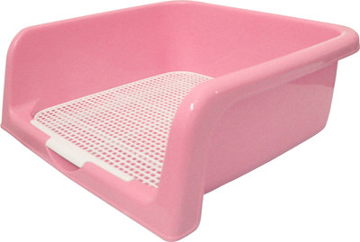 

JAINSONS PET PRODUCTS Indoor Plastic Toilet Training Box Pink Puppies Dog Cat Pet Litter Tray Refill