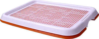 

JAINSONS PET PRODUCTS Indoor Plastic Toilet Training Puppies Dog Cat Orange Pet Litter Tray Refill