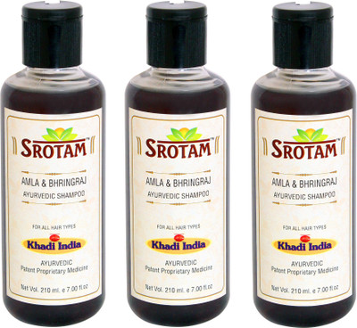

Srotam Amla & Bhringraj Shampoo ( Set of 3 Bottles)(630 ml)