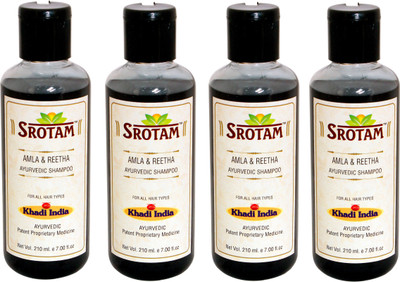 

Srotam Amla & Reetha Shampoo ( Set of 4 Bottles )(840 ml)
