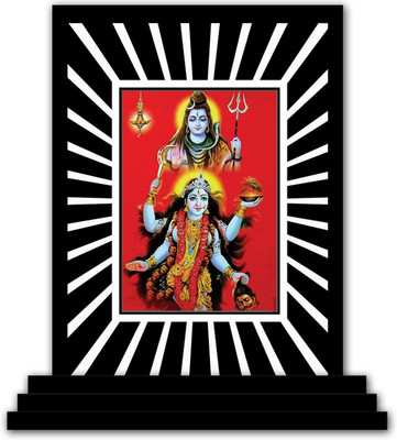 Vprint Kali Maa Car Dashboard idols Figurine Showpiece Decorative Showpiece  -  12 cm(Marble, Multicolor)