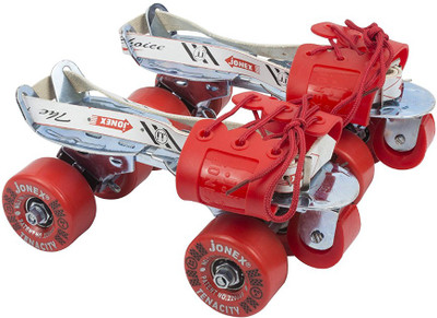 

JJ Jonex Tenacity Quad Roller Skates - Size 3-10 UK(Red)