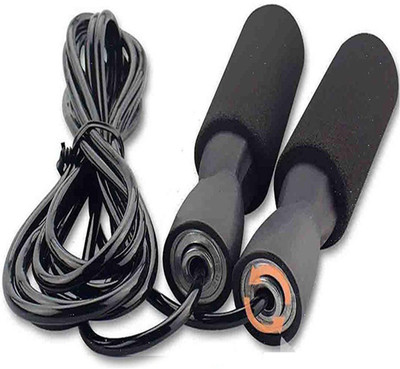

SINDHU SPORTS Adjustable Skipping Rope for gym workout fitness exercise weight lose men women Ball Bearing Skipping Rope(Black, Length: 102 inch)