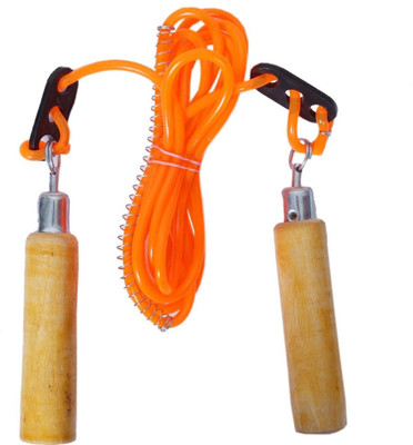 

HAWKISH HAWKISH WOODEN Freestyle Skipping Rope(Orange, Yellow, Length: 6 inch), Black;orange