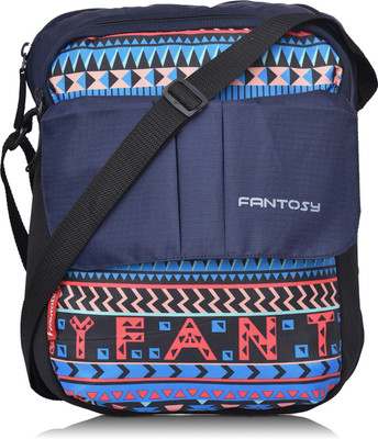 

Fantosy Women Casual Blue Polyester Sling Bag