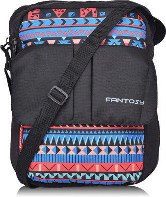 

Fantosy Women Casual Black Polyester Sling Bag