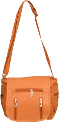 

ozzy Women Casual Tan PU Sling Bag