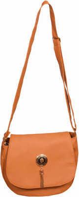 

ozzy Women Casual Tan PU Sling Bag