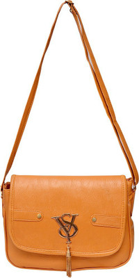 

roshiaaz Women Casual Brown PU Sling Bag