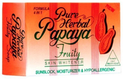 

Pure HERBAL PAPAYA FRUITY 4 IN 1 SKIN WHITENING SOAP(100 g)
