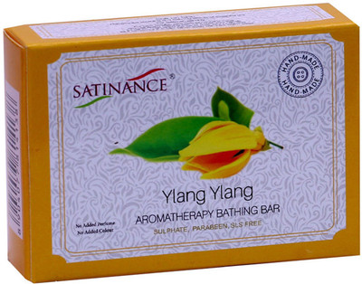 

Satinance Ylang Ylang Aromatherapy Bathing Bar (Transparent) – Sulphate, Parabeen, SLS Free., No Added Perfumes & Colour -(100 g)