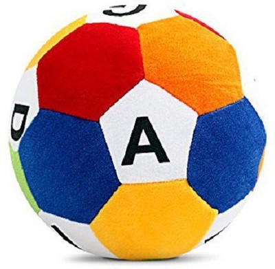 

ReneReit Stuffed Soft Toy Plush Ball for Kids/Babies (A B C D) - 15 cm(Multicolor)