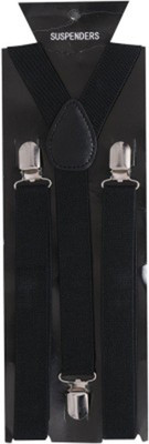 

Mr Willian Y- Back Suspenders for Men, Women, Boys(Black)