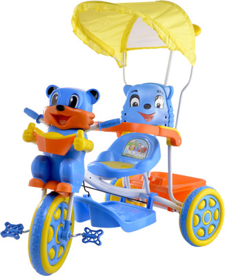 

Bajaj Baby Product Baby Tricycle for with Front Back Basket Recommended for New born With Stroller Toddler 1,2,3,4,5 Years Old Children Musical Tricycle for Baby Boys & Girls Gift Tricycle for Kids, Tricycle for baby, Baby tricycle (Blue) 507 Tricycle(Mul