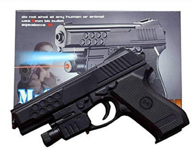 

Air gun 24 ( Sports Laser Gun Red Laser with Bullets (6mm) )(Black)