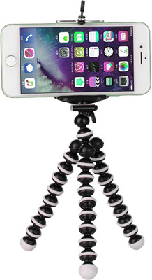 

BJORK Best buy new arrival fully flexible Portable & Foldable Camera & Mobile Tripod U20 with Mobile Clip Holder Bracket Fully Flexible Mount Cum Tripod Stand with Three-Dimensional Head & Quick Release Plate Gorilla Tripod 10" - DSLR , Smartphone & Actio