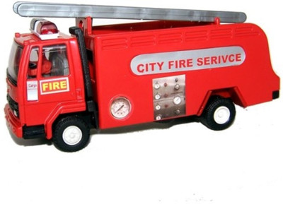 

Alicia City Fire Service Tender Pull Back Toy(Multicolor)