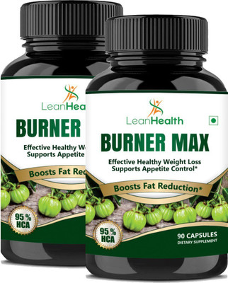 

LeanHealth Burner Max Pure Garcinia Cambogia Tablets- 95% HCA Capsules for weight loss(180 No)