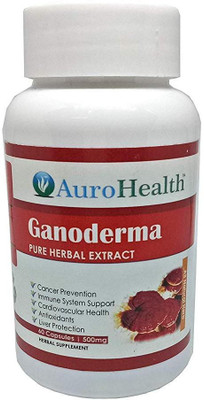 

AuroHealth Ganoderma Pure Natural Herbal Extract Veg 60 Capsule 500 mg(500 mg)