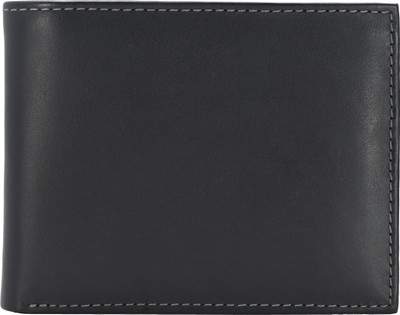 

ANNODYNE Men Casual Black Genuine Leather Wallet(8 Card Slots)