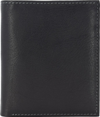 

ANNODYNE Men Casual Black Genuine Leather Wallet(3 Card Slots)