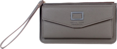 

b4bags Girls Grey Artificial Leather Wallet(10 Card Slots), Dark grey