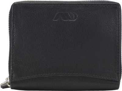 

ANNODYNE Men Casual Black Genuine Leather Wallet(4 Card Slots)