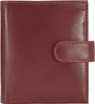 

ANNODYNE Men Red Genuine Leather Wallet(6 Card Slots)