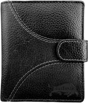 

Justrack Men Black Genuine Leather Wallet(7 Card Slots)