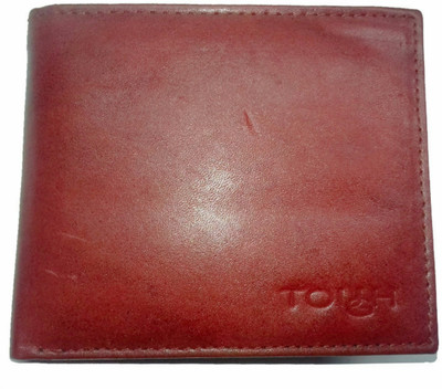 

TOUGH Men Casual Brown Genuine Leather Wallet(8 Card Slots)