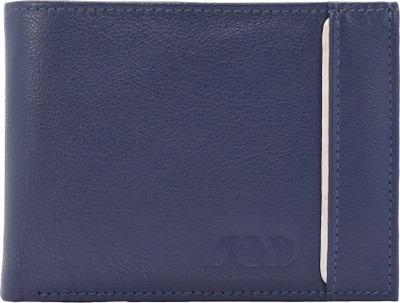 

ANNODYNE Men Casual Blue Genuine Leather Wallet(8 Card Slots)