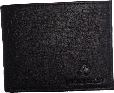

pocket bazar Men Casual Black Artificial Leather Wallet(3 Card Slots)
