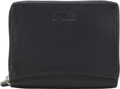 

ANNODYNE Men Casual Black Genuine Leather Wallet(3 Card Slots)