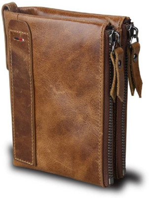 

Pidengbao Men Brown Genuine Leather Wallet(11 Card Slots)