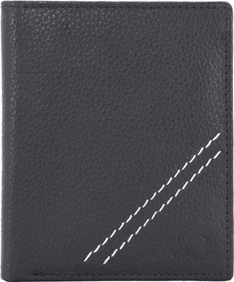 

ANNODYNE Men Casual Black Genuine Leather Wallet(6 Card Slots)
