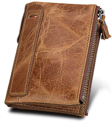 

Pidengbao Men Brown Genuine Leather Wallet(11 Card Slots)