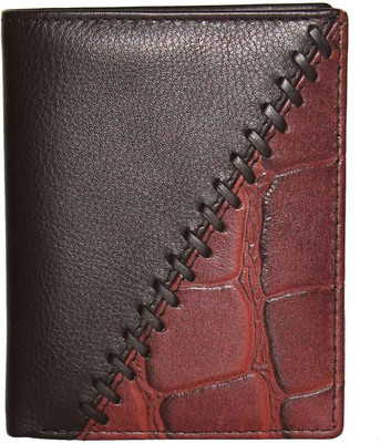 

Justrack Men Brown Genuine Leather Wallet(6 Card Slots)