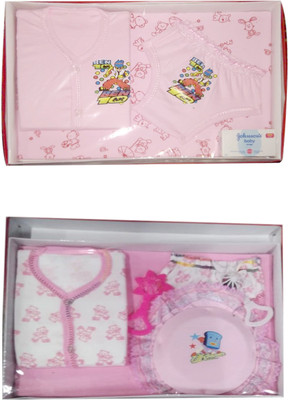 

F & Z Collection Hosiery New Born Gift Combo Set pack of 2 Pink(Pink)