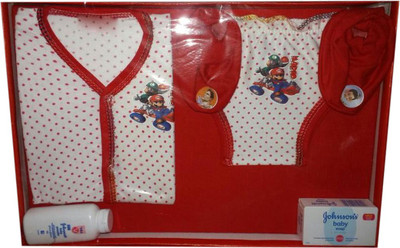 F & Z Collection Hosiery New Born Gift Set of 7 Red(Red)