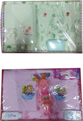 

F & Z Collection Hosiery New Born Gift Combo pack of 2 Green & Pink(Green, Pink)