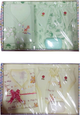 

F & Z Collection Hosiery New Born Gift Combo pack of 2 Green & Yellow(Green, Yellow)