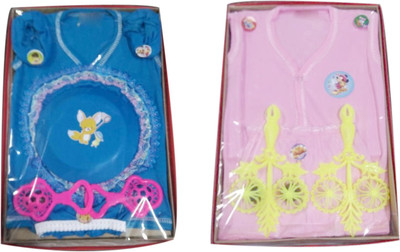 

F & Z Collection Hosiery New Born Gift Combo pack of 2 Pink & Blue(Blue, Pink)