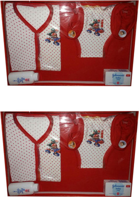 F & Z Collection Hosiery New Born Gift Combo Pack of 2 Red(Red)