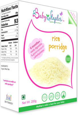 

BabyStaples Organic Rice Porridge Cereal(200 g, 6)