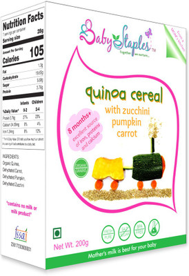 

BabyStaples Organic Quinoa & Zucchini Porridge Cereal(200 g, 8)